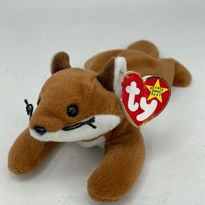 Vintage 1996 TY The Beanie Baby Sly The Fox Date of Birth September 12, 1996
